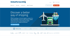 Desktop Screenshot of globalforwarding.com